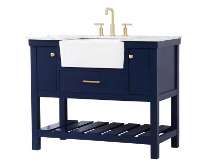 Elegant Bathroom Vanity - Blue (VF60142BL)