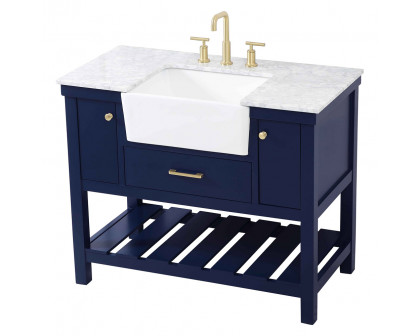 Elegant Bathroom Vanity - Blue (VF60142BL)