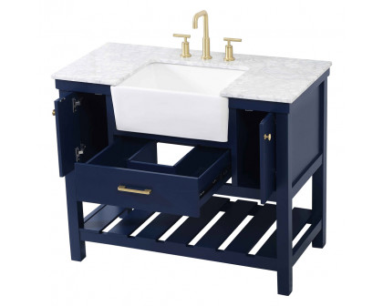 Elegant Bathroom Vanity - Blue (VF60142BL)