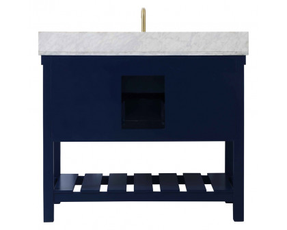 Elegant Bathroom Vanity - Blue (VF60142BL-BS)