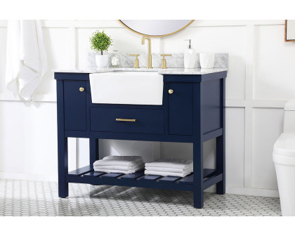 Elegant Bathroom Vanity - Blue (VF60142BL-BS)