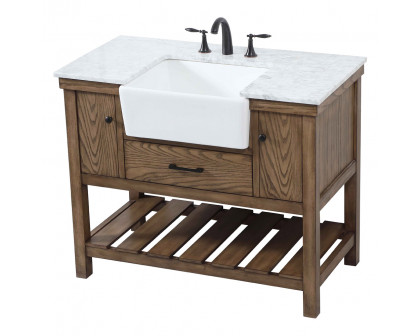 Elegant Bathroom Vanity - Driftwood (VF60142DW)