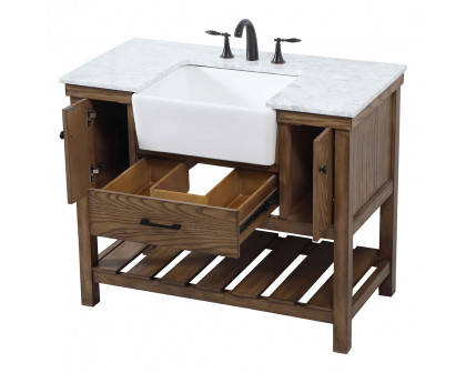 Elegant Bathroom Vanity - Driftwood (VF60142DW)