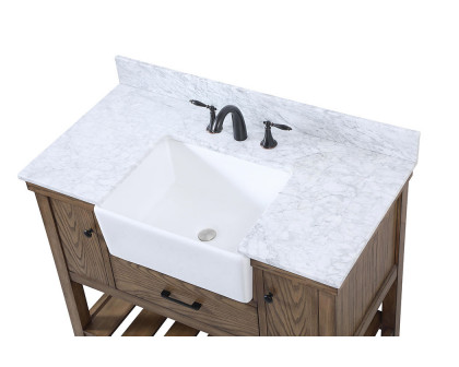 Elegant Bathroom Vanity - Driftwood (VF60142DW-BS)