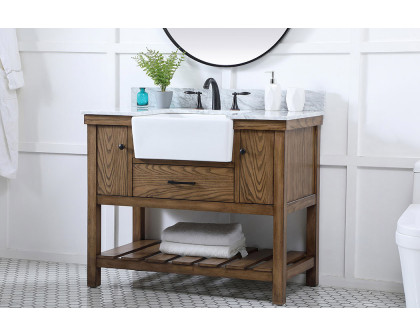 Elegant Bathroom Vanity - Driftwood (VF60142DW-BS)