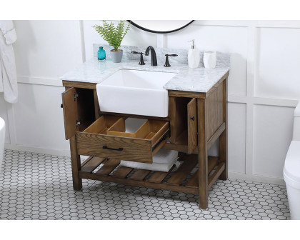 Elegant Bathroom Vanity - Driftwood (VF60142DW-BS)