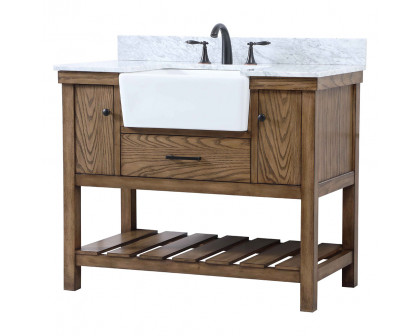 Elegant Bathroom Vanity - Driftwood (VF60142DW-BS)