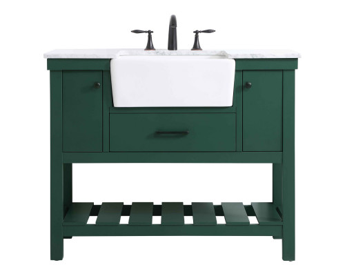 Elegant Bathroom Vanity - Green (VF60142GN)