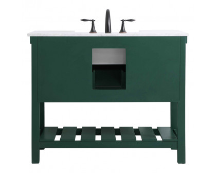 Elegant Bathroom Vanity - Green (VF60142GN)