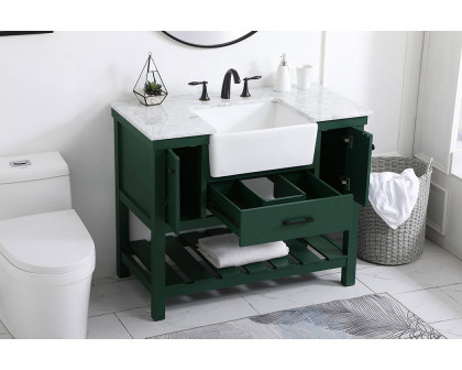 Elegant Bathroom Vanity - Green (VF60142GN)