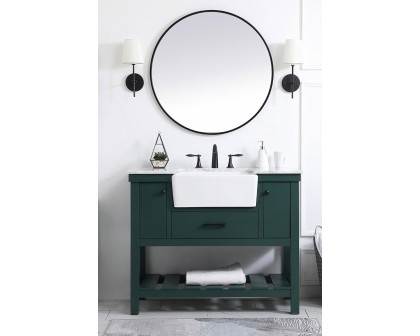 Elegant Bathroom Vanity - Green (VF60142GN)