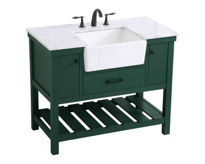 Elegant Bathroom Vanity - Green (VF60142GN)