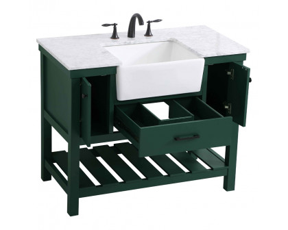 Elegant Bathroom Vanity - Green (VF60142GN)