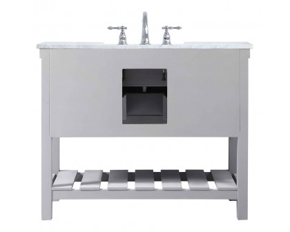 Elegant Bathroom Vanity - Gray (VF60142GR)