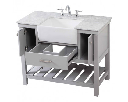 Elegant Bathroom Vanity - Gray (VF60142GR)