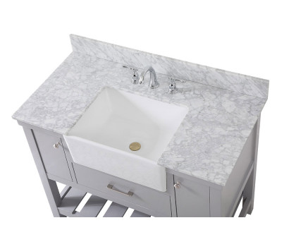 Elegant Bathroom Vanity - Gray (VF60142GR-BS)