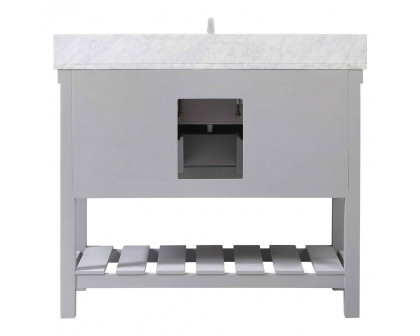 Elegant Bathroom Vanity - Gray (VF60142GR-BS)