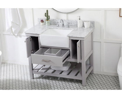 Elegant Bathroom Vanity - Gray (VF60142GR-BS)