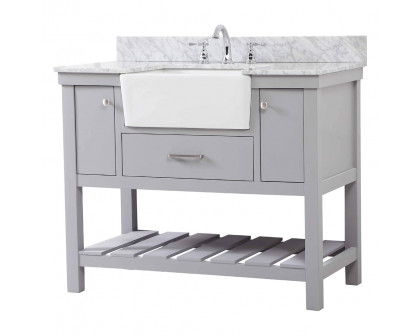 Elegant Bathroom Vanity - Gray (VF60142GR-BS)