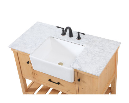 Elegant Bathroom Vanity - Natural Wood (VF60142NW)