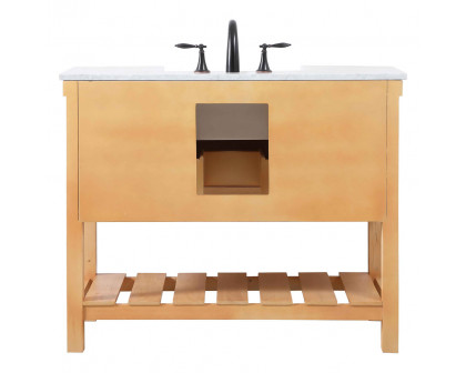 Elegant Bathroom Vanity - Natural Wood (VF60142NW)