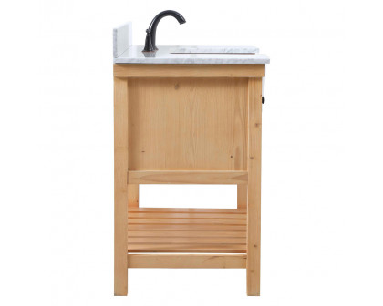 Elegant Bathroom Vanity - Natural Wood (VF60142NW-BS)