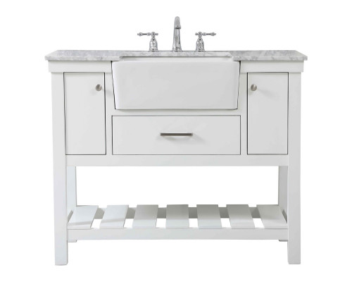 Elegant Bathroom Vanity - White (VF60142WH)