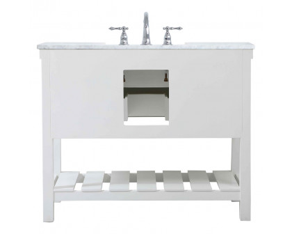 Elegant Bathroom Vanity - White (VF60142WH)