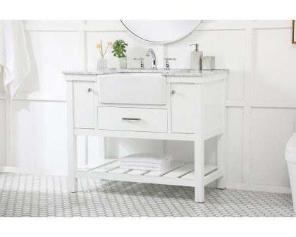 Elegant Bathroom Vanity - White (VF60142WH)