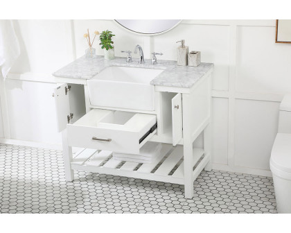 Elegant Bathroom Vanity - White (VF60142WH)