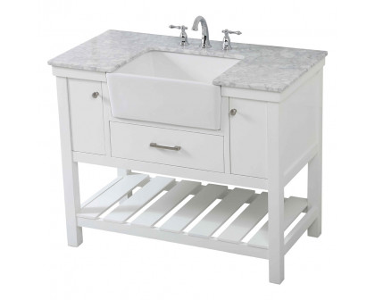 Elegant Bathroom Vanity - White (VF60142WH)