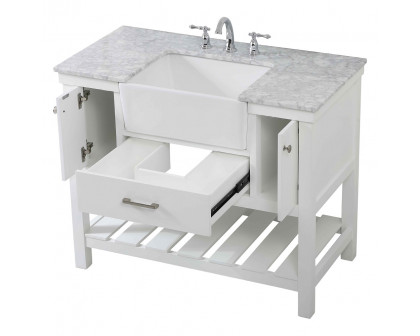 Elegant Bathroom Vanity - White (VF60142WH)