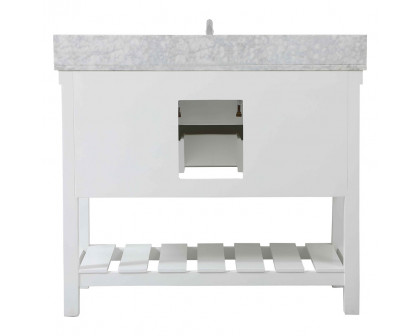 Elegant Bathroom Vanity - White (VF60142WH-BS)