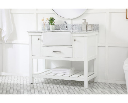 Elegant Bathroom Vanity - White (VF60142WH-BS)