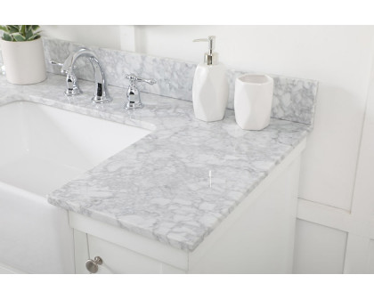 Elegant Bathroom Vanity - White (VF60142WH-BS)