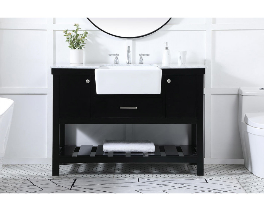 Elegant Bathroom Vanity - Black (VF60148BK)