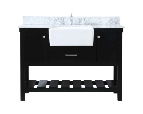 Elegant Bathroom Vanity - Black (VF60148BK-BS)