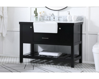 Elegant Bathroom Vanity - Black (VF60148BK-BS)