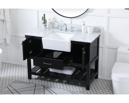 Elegant Bathroom Vanity - Black (VF60148BK-BS)