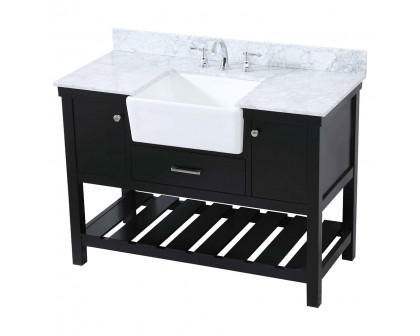 Elegant Bathroom Vanity - Black (VF60148BK-BS)