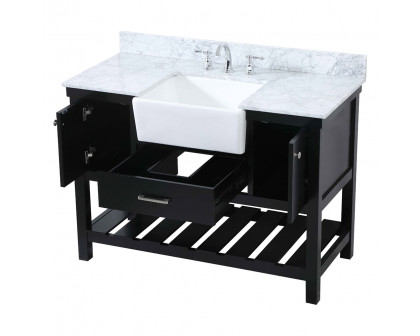 Elegant Bathroom Vanity - Black (VF60148BK-BS)