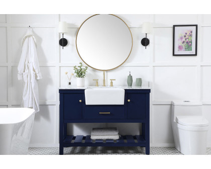 Elegant Bathroom Vanity - Blue (VF60148BL)