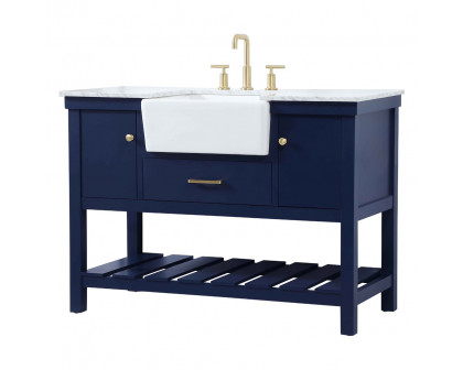 Elegant Bathroom Vanity - Blue (VF60148BL)