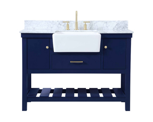 Elegant Bathroom Vanity - Blue (VF60148BL-BS)