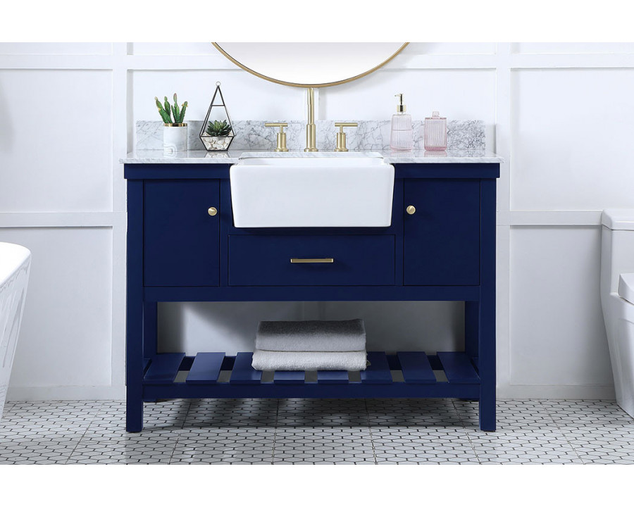 Elegant Bathroom Vanity - Blue (VF60148BL-BS)