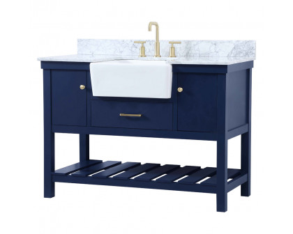 Elegant Bathroom Vanity - Blue (VF60148BL-BS)