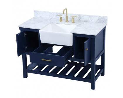 Elegant Bathroom Vanity - Blue (VF60148BL-BS)