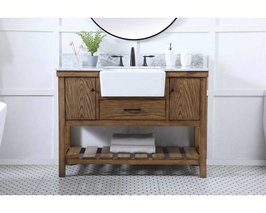 Elegant Bathroom Vanity - Driftwood (VF60148DW-BS)