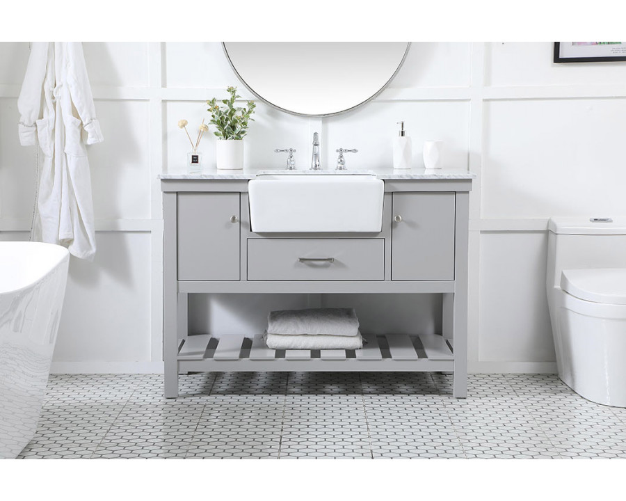 Elegant Bathroom Vanity - Gray (VF60148GR)