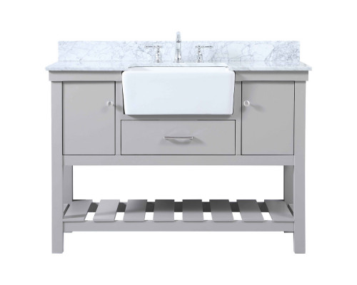 Elegant Bathroom Vanity - Gray (VF60148GR-BS)